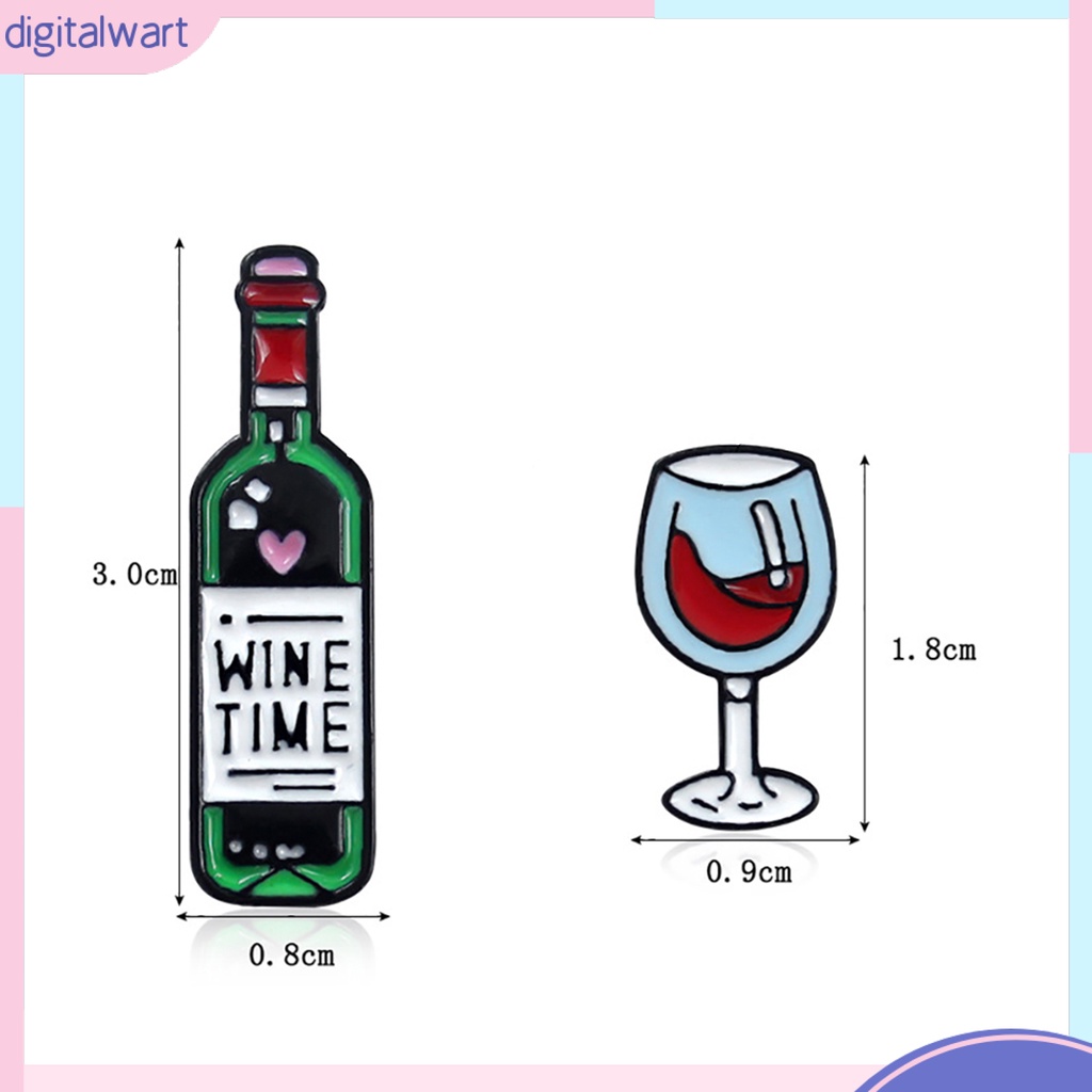 Huy hiệu cài áo trang trí hình chai rượu độc đáo