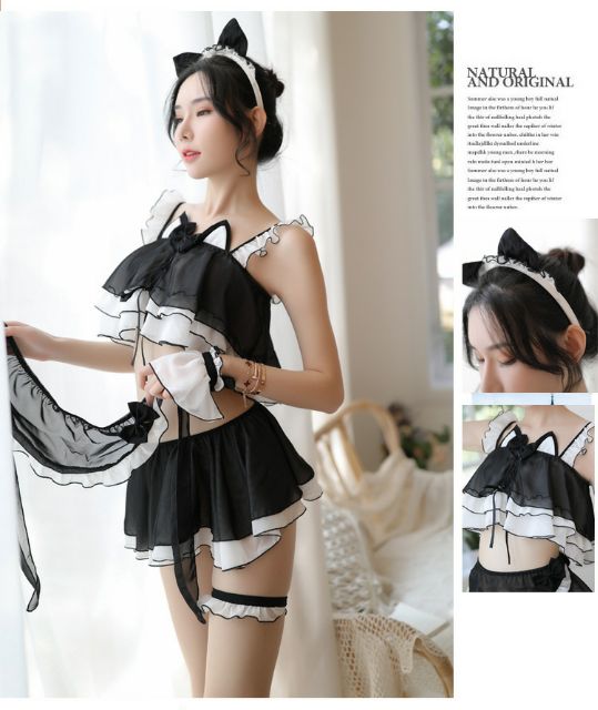 Set đồ ngủ cosplay bé mèo L203 | BigBuy360 - bigbuy360.vn