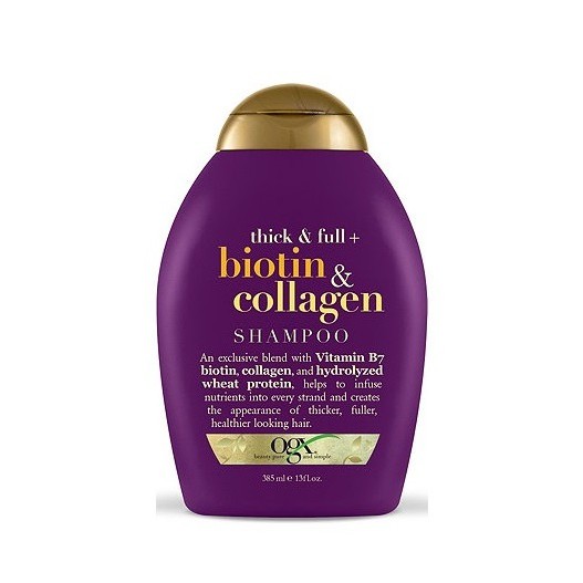 Dầu gội OGX Thick and Full Biotin and Collagen Shampoo 385ml