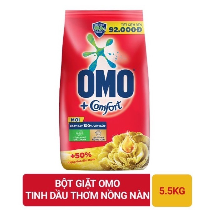 Bột giặt Omo công nghệ giặt xanh khử mùi Chọn
