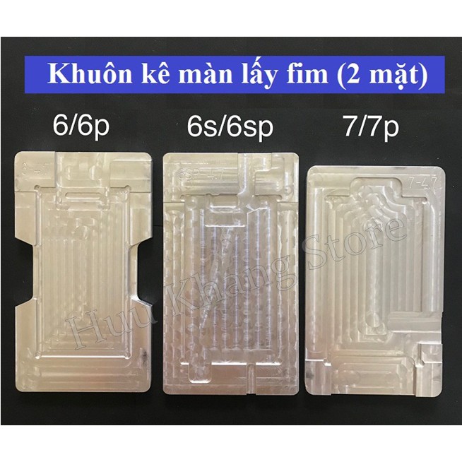 Khuôn kê màn lấy fim iphone (2 mặt)