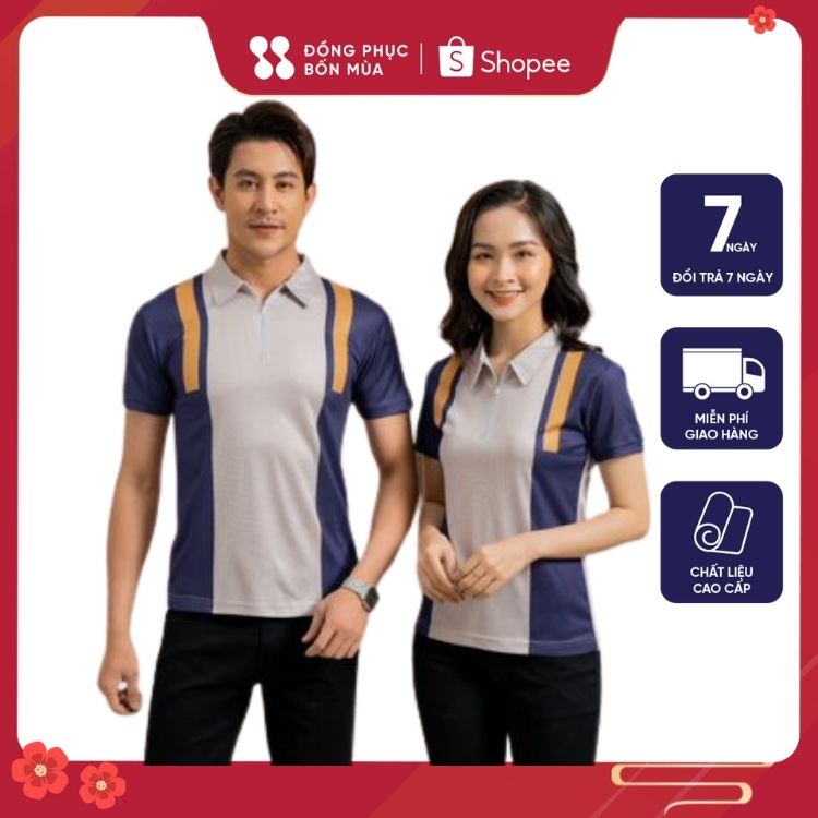 Áo Phông Nam / Nữ  Polo Ngắn Tay Thời Trang chất cotton cao cấp Màu Hàn Quốc sẵn hàng kèm video ảnh thật