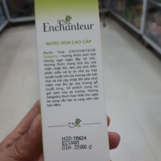 NƯỚC HOA ENCHANTEUR DELIGHTFUL 10ML