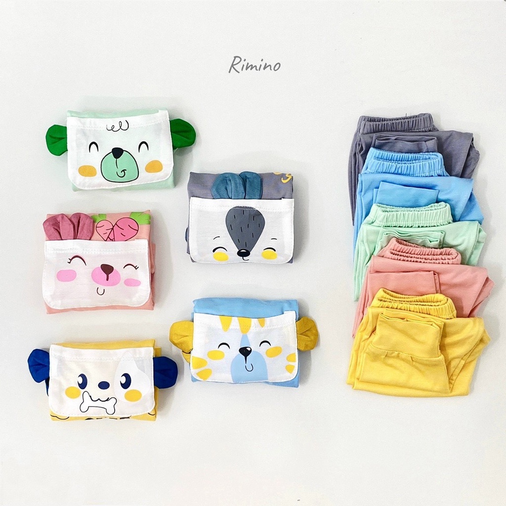 Bộ dài tay họa tiết cho bé chất thun lạnh (mới)