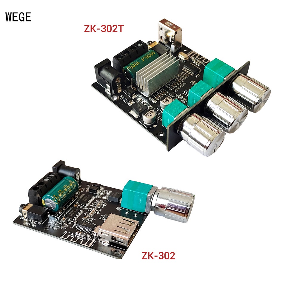 Mạch Khuếch Đại Âm Thanh 2.0 2.1 ZK-302 302T  Bluetooth 5.1 Chính Hãng Wuzhi