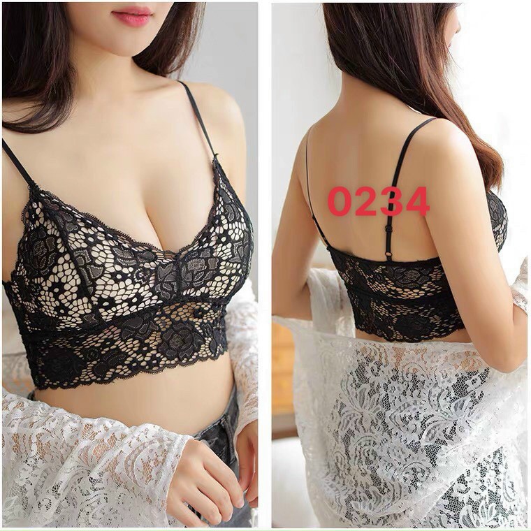 Áo Bra ren hoa sexy siêu quyến rũ 0234 - Áo Lá Ren Hoa Sexy - Mbra94