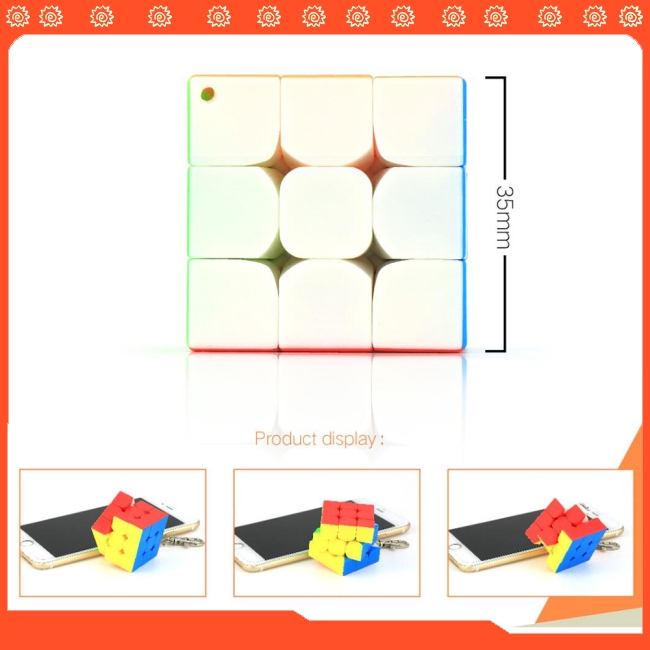 Móc khóa khối rubik nhỏ 3*3*3 cho trẻ em