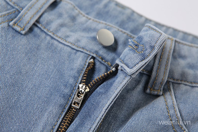 Quần Jean In Họa Tiết Trái Tim Phong Cách Đường Phố Cá Tính Cho Nữ