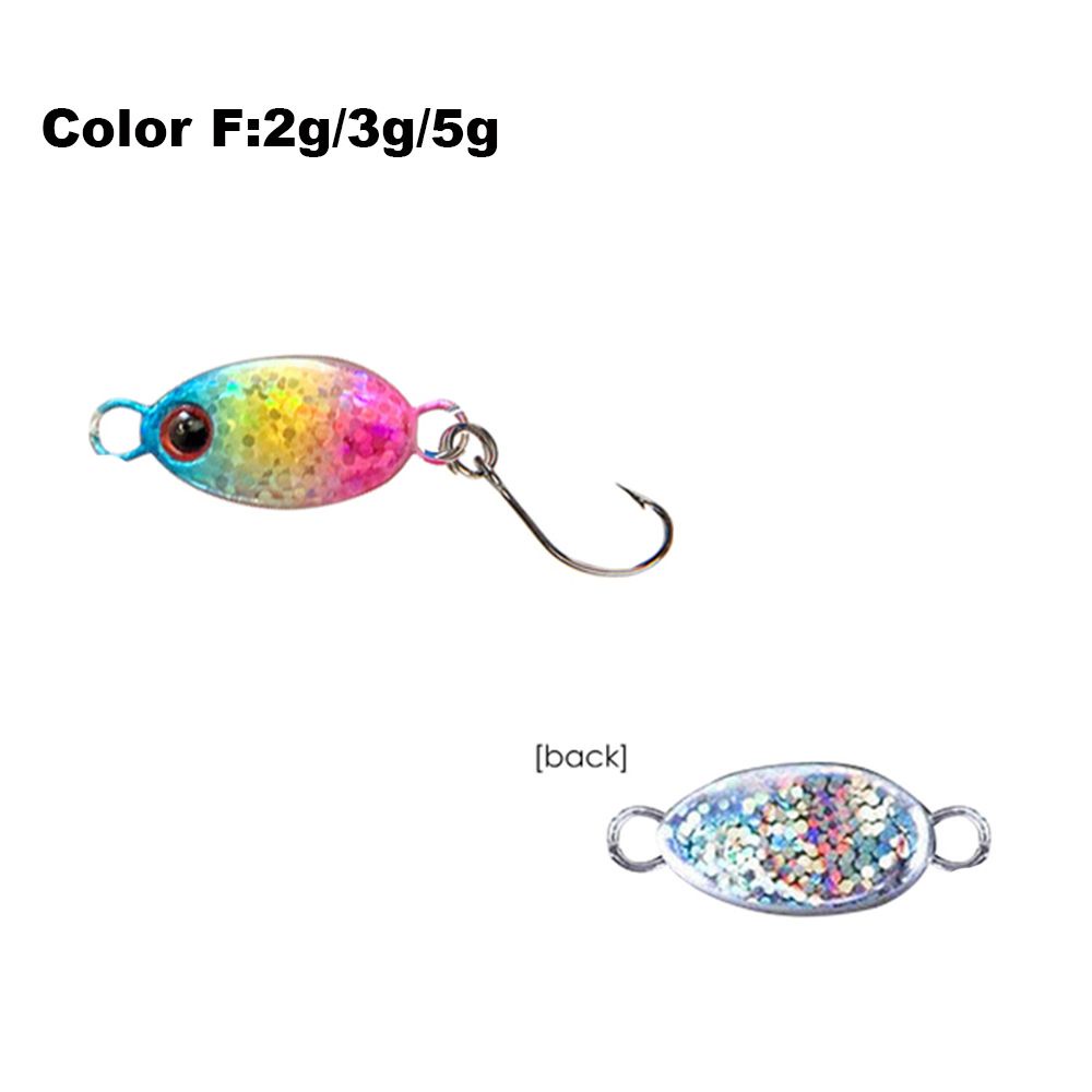 Mồi câu cá giả mini 2g 3g 5g bằng kim loại có móc câu