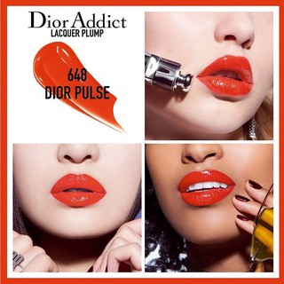 Son Dior Addict Lacquer Plump 648 Dior Pulse Đỏ Cam