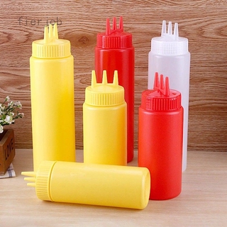 Fierjob Chai nhựa đựng sốt 3 đầu xịt dung tích 12-24 OZ nhiều màu lựa chọn
