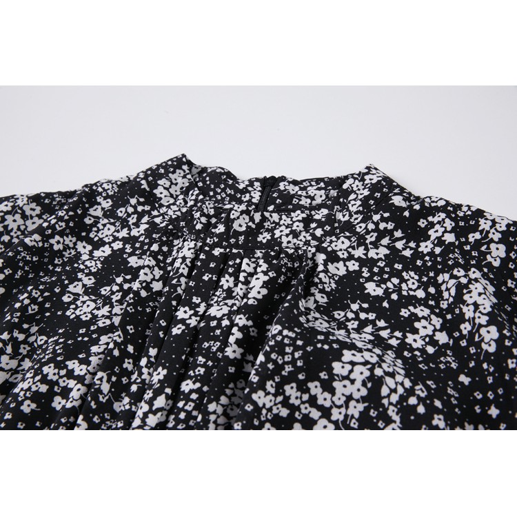 Đầm Dài Tay In Hoa Xinh Xắn Thời Trang Cho Nữ 40142