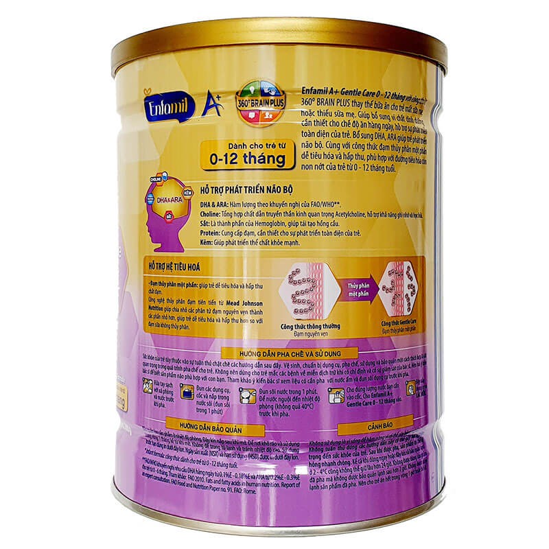 Sữa EnfaMil A+ Gentle Care 800g Chính hãng👨‍❤️‍💋‍👨Freeship👨‍❤️‍💋‍👨Dinh dưỡng đặc chế dễ tiêu hóa và hấp thu