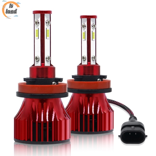 1 Cặp Bóng Đèn Pha Led H7 H11 9005 9006 9007 H4 60w 16000lm 6000k Bằng Kim Loại