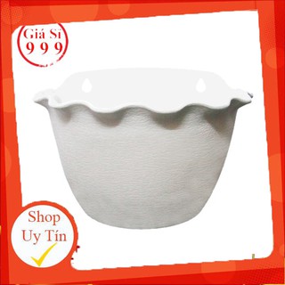 Bán Sỉ, lẻ (siêu rẻ) Chậu nhựa ốp tường Bán nguyệt Vân sọc, Viền tim. Hàng công ty và phân phối chính hãng.  chất đẹp.