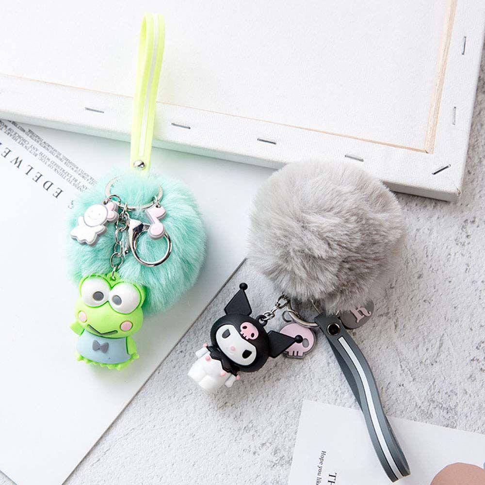 Rebuy1 Móc Khóa Hình Mèo Kitty / Ếch / Thỏ Tai To Đáng Yêu Thời Trang