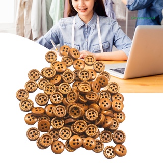 Bộ 100 Nút Gỗ Nhiều Màu Sắc