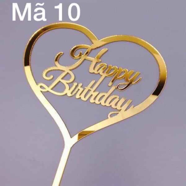 Combo 10 Cổng Cắm Mica Trang Trí Bánh Kem