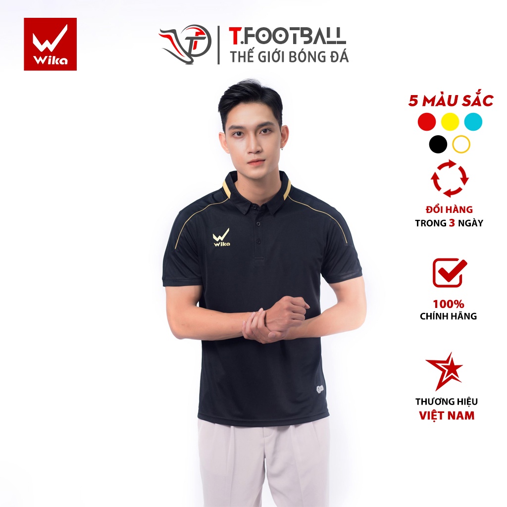 Áo Polo WIKA Alpha Chất Liệu Polyester Thoáng Mát Mềm Mịn