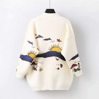 Áo Cardigan len họa tiết
