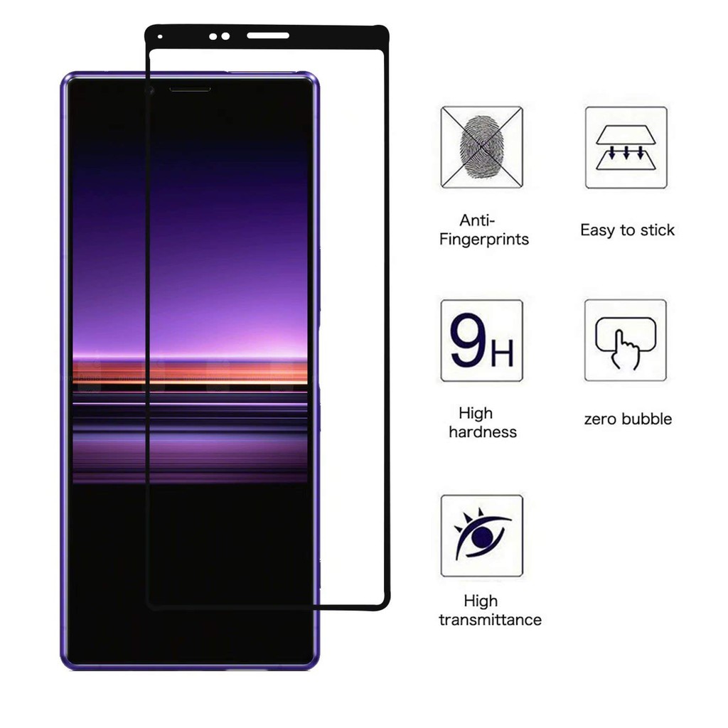 Set 2 kính cường lực bảo vệ màn hình cho Sony Xperia 1 10 Plus
