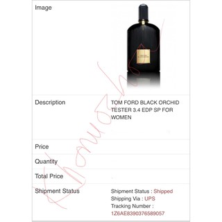 💥 Nước hoa nữ Tom Ford Black Orchid - bill US