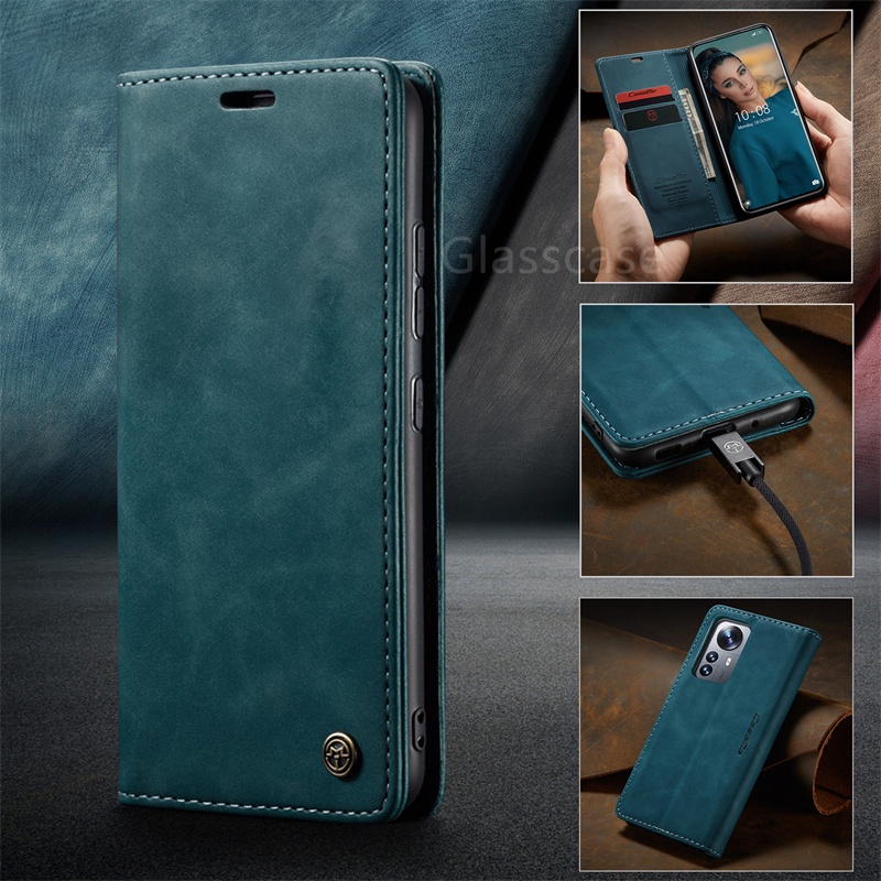 Bao Da Điện Thoại Nắp Lật Kèm Ngăn Đựng Thẻ Chống Sốc Cho xiaomi 13 12 12t 13t 12s 12x 11t pro 13 lite 5g xiomi 12tpro