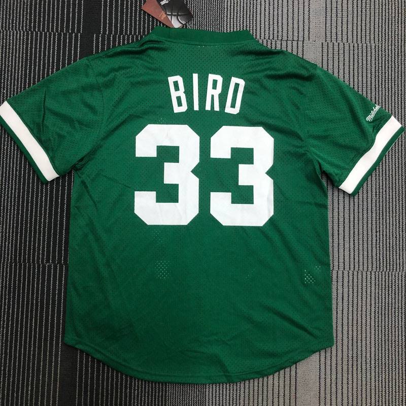 Áo Thun Bóng Rổ Nba Jersey Boston Celtics Bird No.33 Cho Nam Nữ