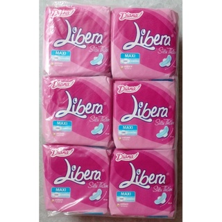 Combo 6 gói (1 lốc) băng vệ sinh Diana Libera dày cánh/dày Không cánh.
