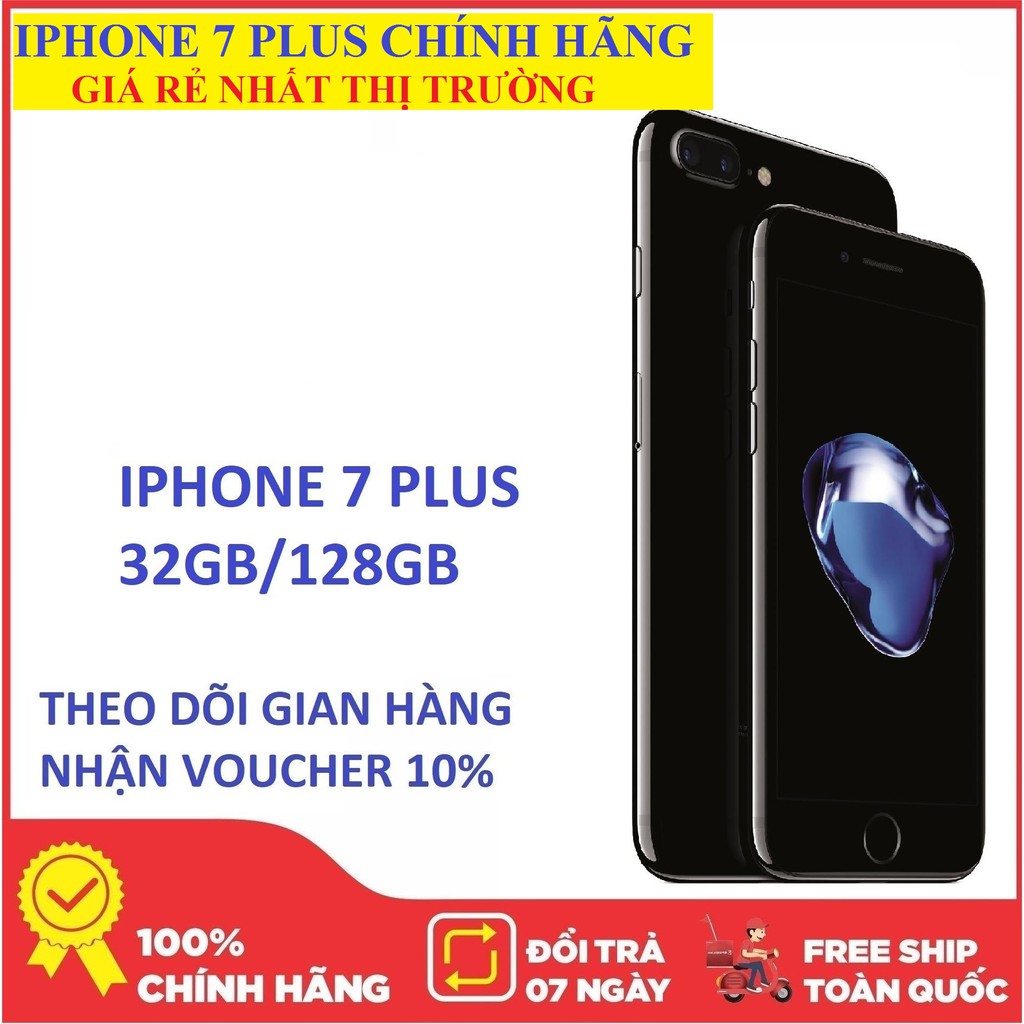 Điện thoại IPHONE 7 PLUS quốc tế 32G xài sim thường máy đẹp mới