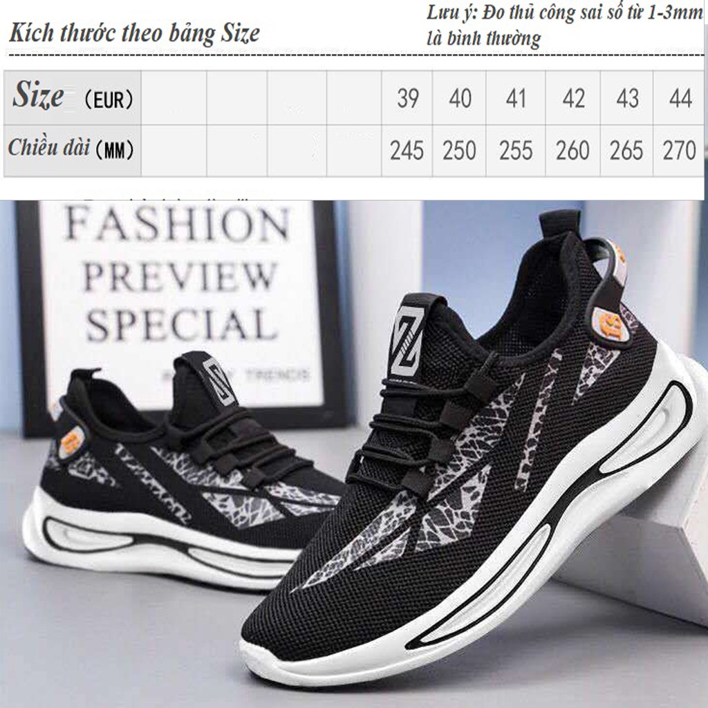 [2 MÀU] Giày nam Hàn Quốc giá rẻ chất đẹp mang siêu nhẹ siêu êm phù hợp mọi lứa tuổi [ size 39-43 ] | BigBuy360 - bigbuy360.vn