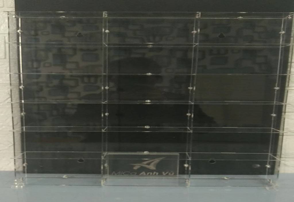 Tủ mica trong suốt nhiều ngăn