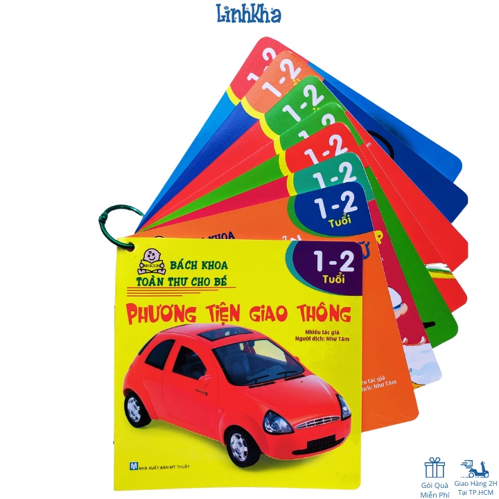 Sách Bách Khoa Toàn Thư - Cho Trẻ 1-2 Tuổi - Dạng Tập Mỏng Xâu Khoen Cho Các Bé Nhỏ