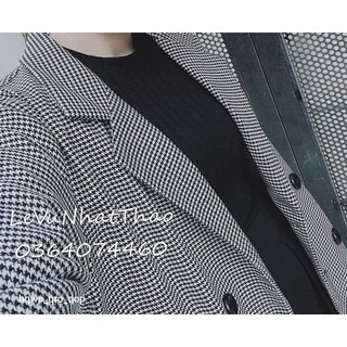 💥 ÁO BLAZER KẺ ĐẸN HQ CỰC CHẤT💥