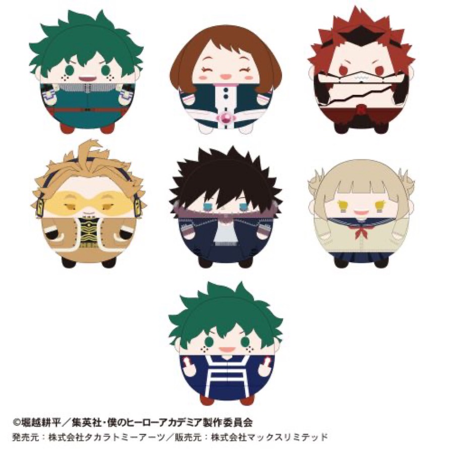 Móc nhồi bông My Hero Academia Fuwa Kororin - Nhiều nhân vật (Hàng Nhật chính hãng) - Học Viện Siêu Anh Hùng