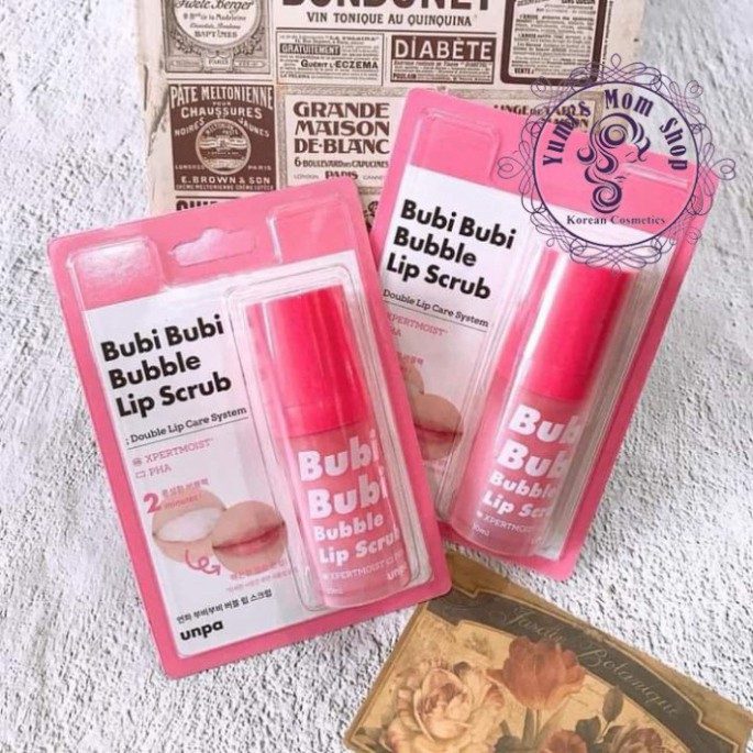 Mẫu mới Gel tẩy tế bào chết môi Unpa Bubi Bubi Lip W368
