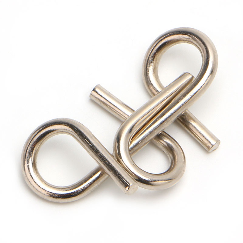 Bộ 8 Món Đồ Chơi Giải Đố Bằng Kim Loại Cho Người Lớn Và Trẻ Em