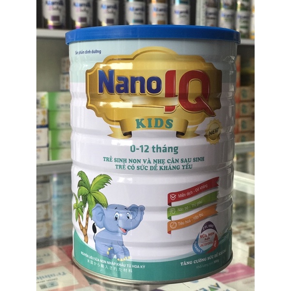 Sữa NaNo IQ Kids - lon 400g/900g [Mẫu mới]