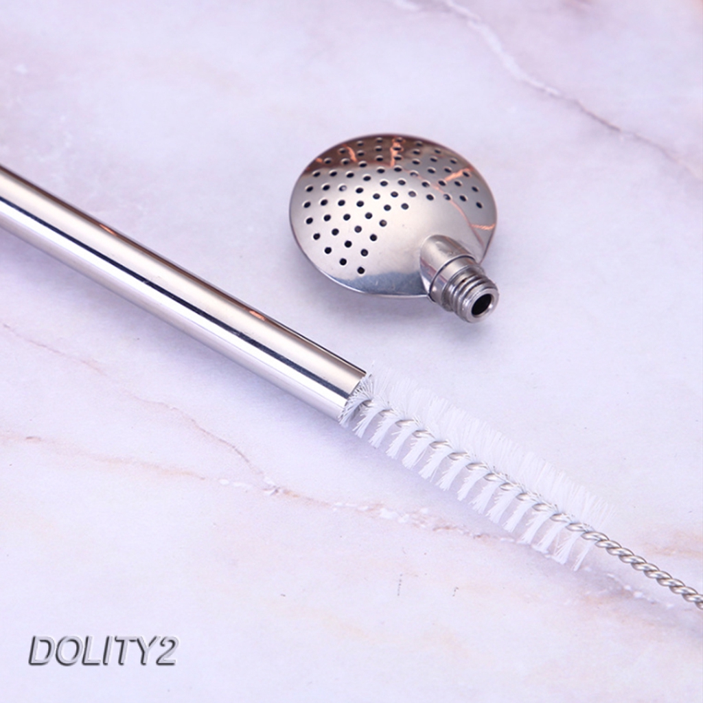 Bộ 2 Ống Hút Bằng Thép Không Gỉ 8.3 &quot;Màu Xám