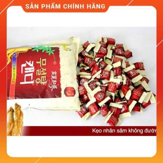 Kẹo Sâm Không Đường Hàn Quốc, Gói 500gr - Kẹo Không Đường Chính Hãng