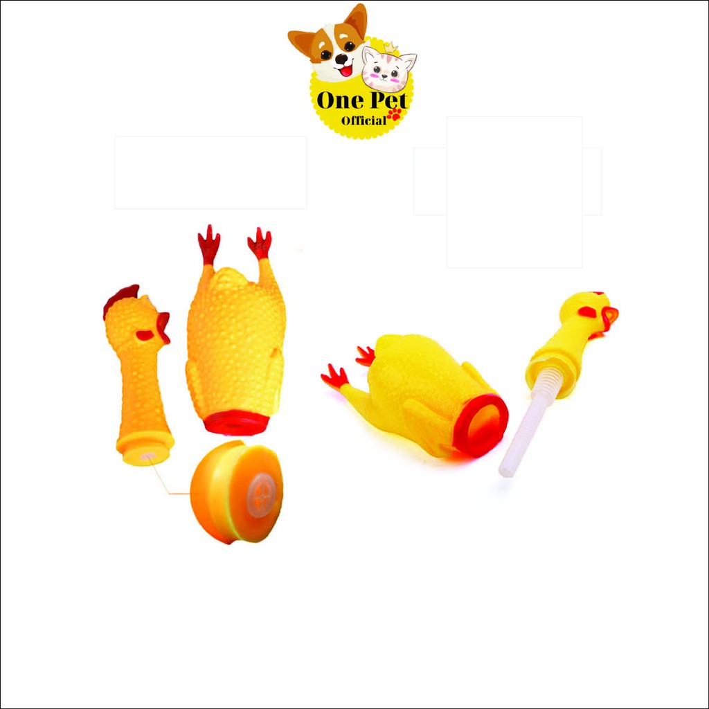 [Mã PET50K giảm Giảm 10% - Tối đa 50K đơn từ 250K] Đồ chơi con Gà la hét, đồ chơi cho Chó Mèo - One Pet Shop