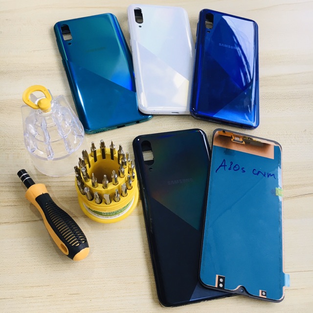 Combo Bộ Vỏ Sườn + Màn Hình Samsung A30S Qled Hàng Cao Cấp ( Tặng bộ vít)