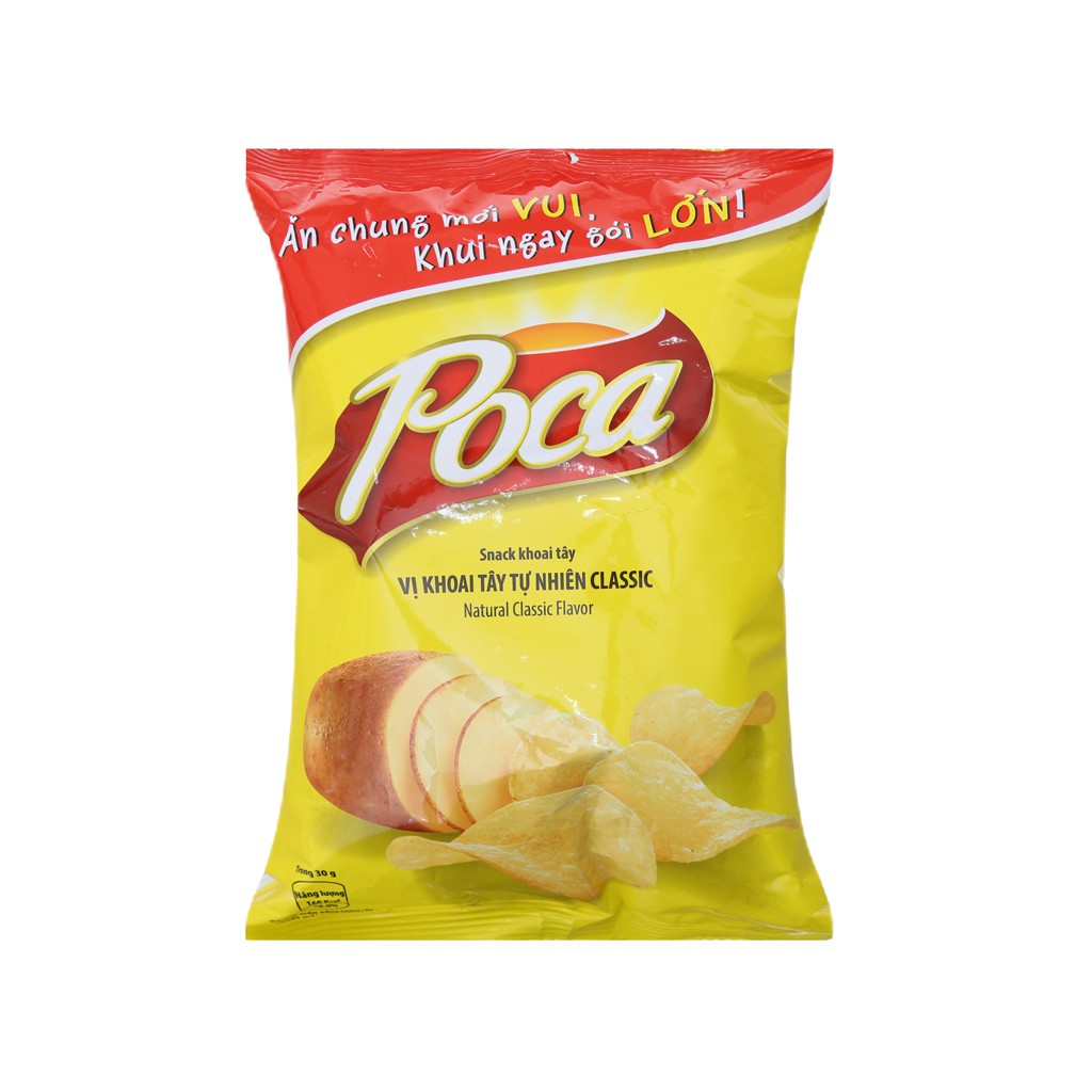 Snack khoai tây vị tự nhiên Poca gói 52g