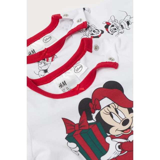 Set 2 bộ Cotton MINNIE/ MICKEY săn sale HM UK  sz 4-6, 6-9, 9-12, 2-3