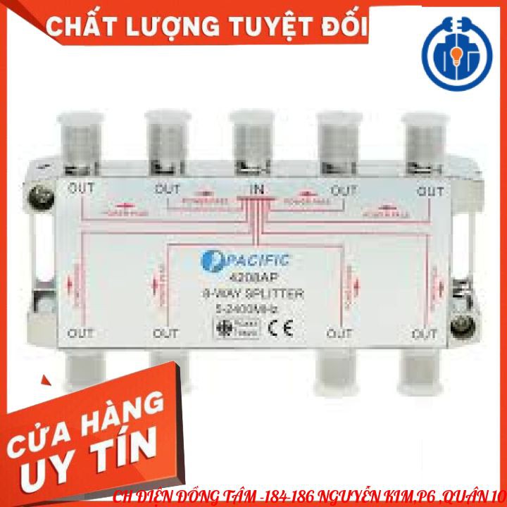 Bộ chia truyền hình cáp ,Chia TiVi ,chia tín hiệu PACIFIC  (Ra 1 đến 8)