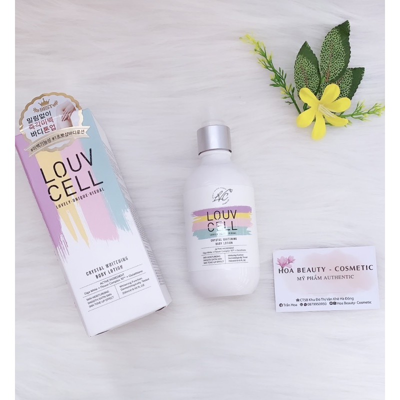 Dưỡng Thể Trắng Da LOUV CELL Crystal Whitening Body Lotion | BigBuy360 - bigbuy360.vn