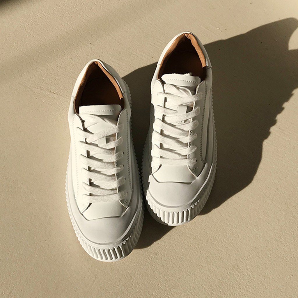 Giày bata nữ giayBOM chất liệu da Pu đế cao 3 cm B1176 | BigBuy360 - bigbuy360.vn