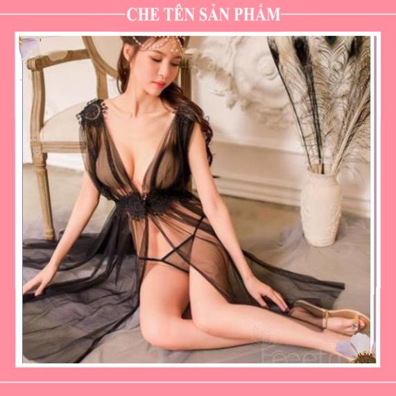 Váy ngủ 2 dây cosplay sexy nữ thiên thần xinh suất sắc (ẢNH THẬT) đầm ngủ Quảng Châu dáng dài- hà nội - QUIN BEE