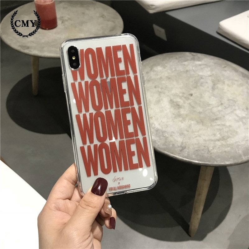 ốp iphone 11 Ốp điện thoại in chữ Women cho iPhone11/11Pro 11pro Max X XR XS XS MAX 6 7 8 plus SE