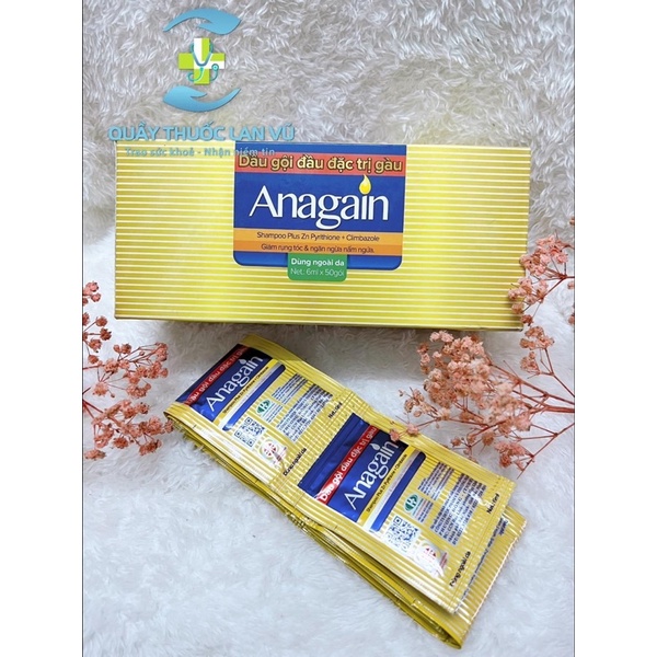 Dây 10 gói Dầu gội sạch Gàu Anagain